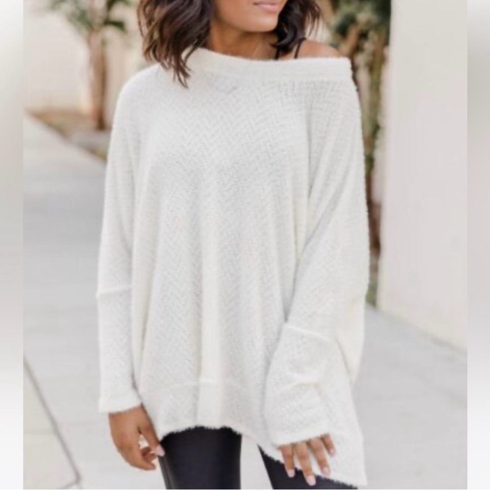 Pink Lily Uncomplicate My Life Oversized Sweater
